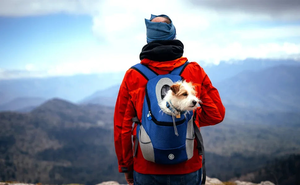 Dog Shoulder Carrier Backpacks Comfortable Doggy Front Backpack Pet Puppy Carrier Bags for Biking Hiking Camping Dog Carrier Bag