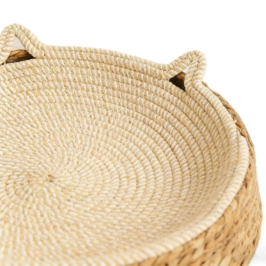 Cat Bed Sofa Cat Scratch Board  Wear-Resistant Cat Bed Natural Rattan Weave Dog Cat House Pet Sleeping Bed Pet supplies