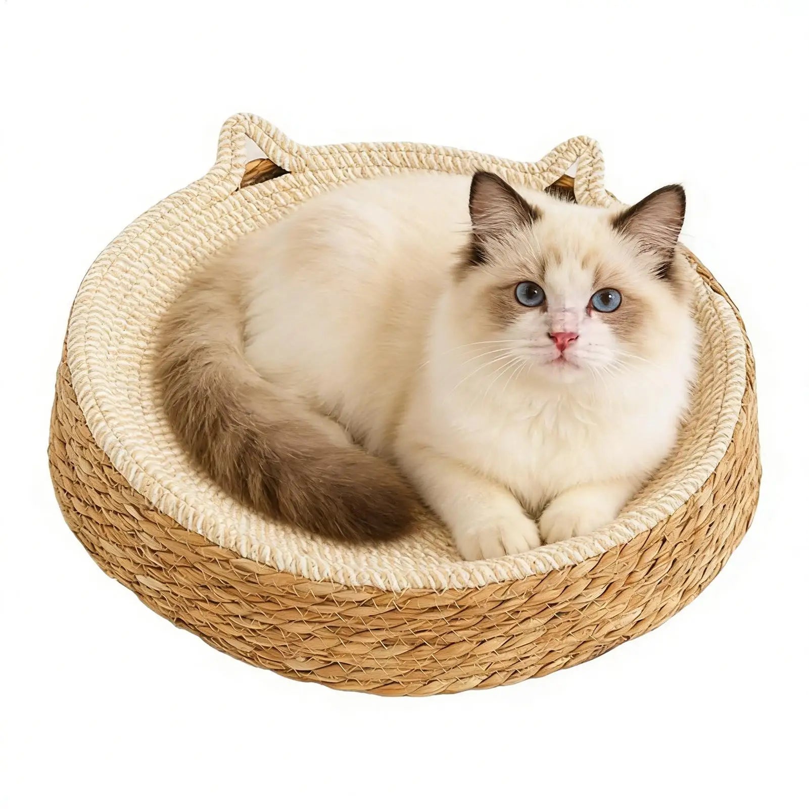 Cat Bed Sofa Cat Scratch Board  Wear-Resistant Cat Bed Natural Rattan Weave Dog Cat House Pet Sleeping Bed Pet supplies