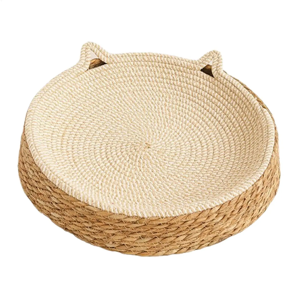 Cat Bed Sofa Cat Scratch Board  Wear-Resistant Cat Bed Natural Rattan Weave Dog Cat House Pet Sleeping Bed Pet supplies