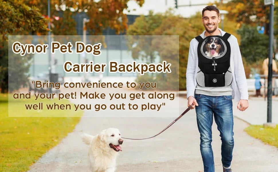 Dog Shoulder Carrier Backpacks Comfortable Doggy Front Backpack Pet Puppy Carrier Bags for Biking Hiking Camping Dog Carrier Bag